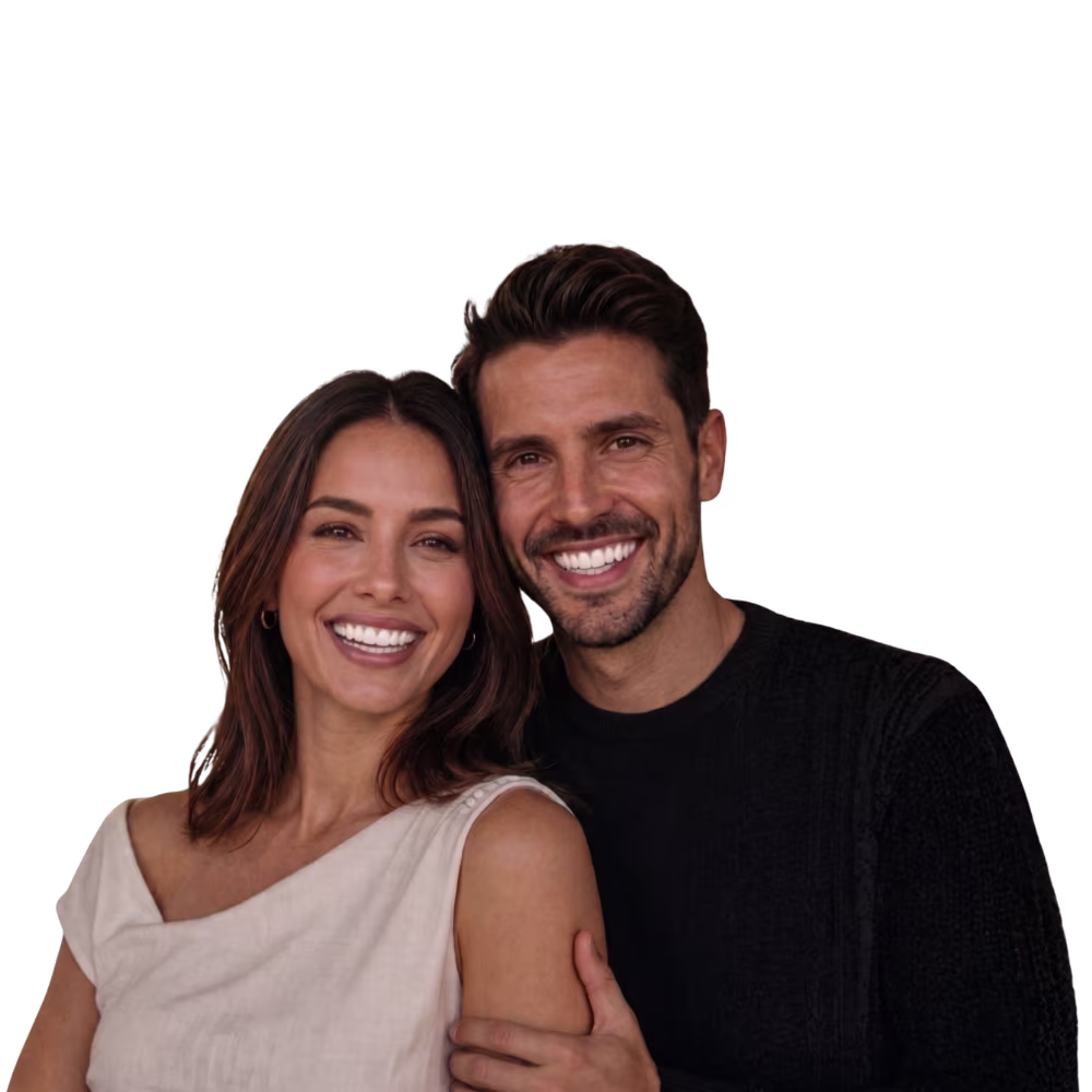 Casal sorrindo